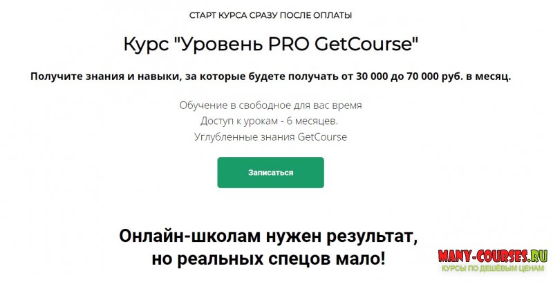 Центр развития фрилансеров - GetCourse Уровень PRO