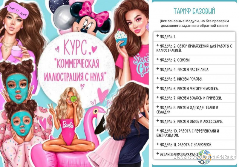 Анастасия Косьянова - Курс Создай коммерческую иллюстрацию с нуля. Тариф Базовый