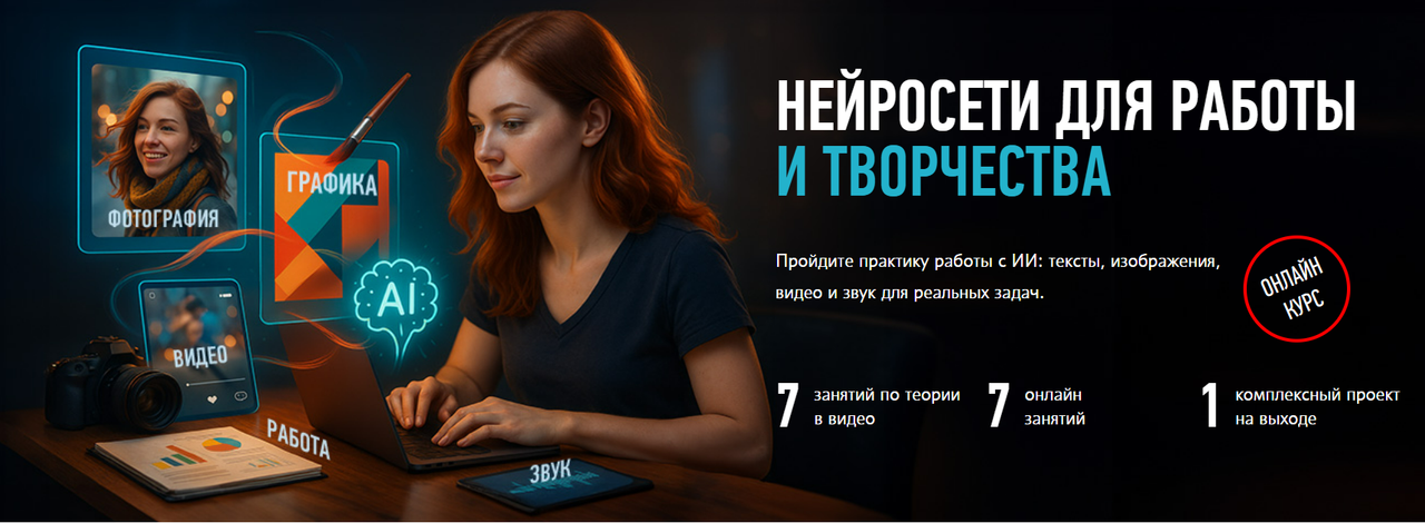 profileschool / Антон Мартынов - Нейросети для работы и творчества 2025