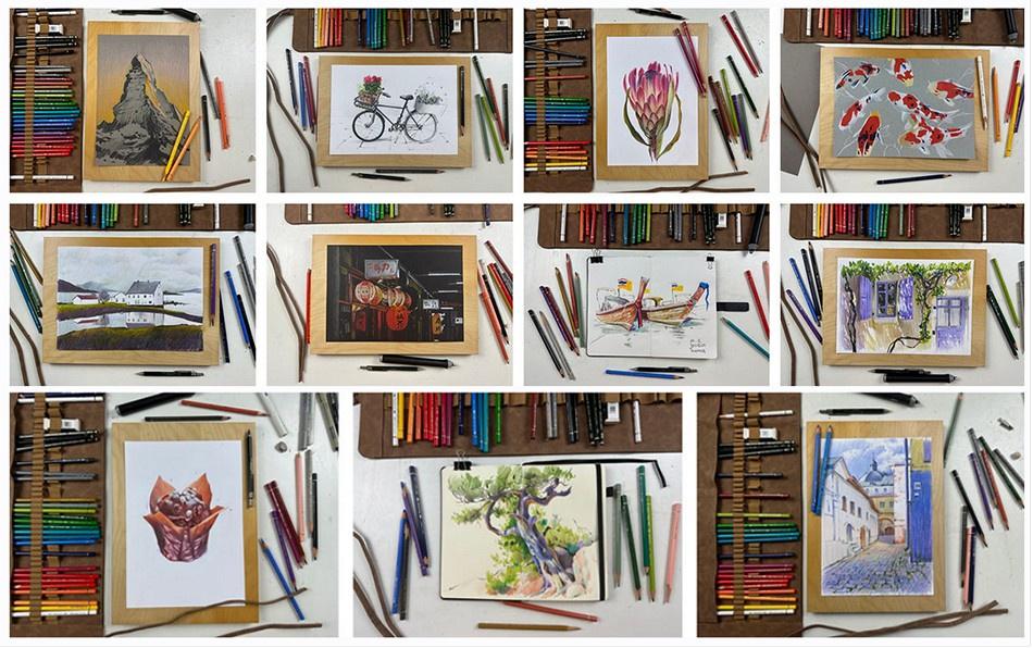 Художник Online / Дарья Куцаева - Скетчинг цветными карандашами