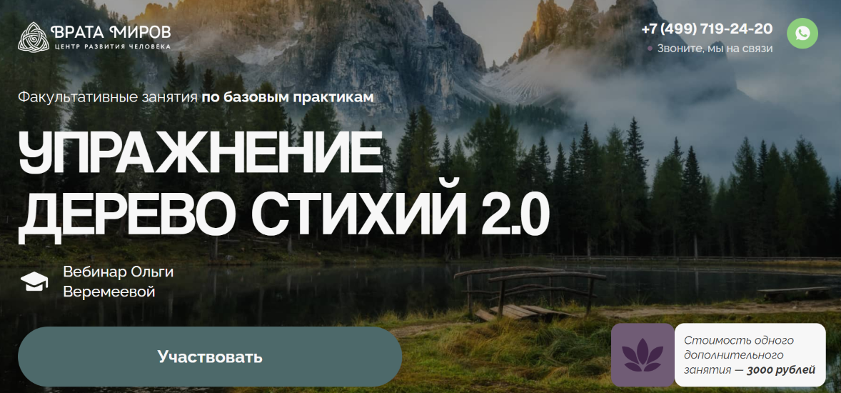 Врата Миров - Ольга Веремеева ― Упражнение «Дерево Стихий 2.0»