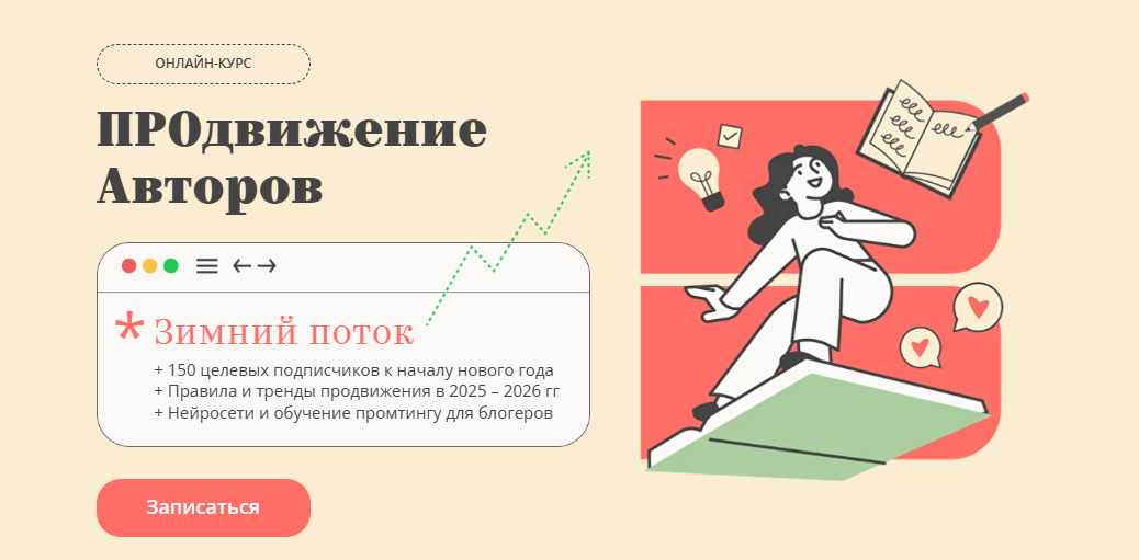 Bandband / Евгения Александрова - ПРОдвижение Авторов. Декабрь 2025. Тариф Полное погружение