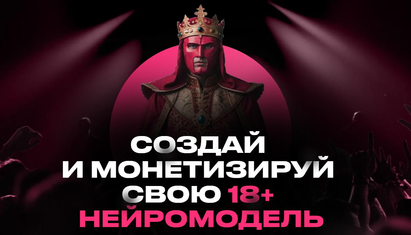 Продюсер нейродевочек - Создай
и монетизируй
свою 18+
нейромодель за 30 дней. Пакет Продвинутый