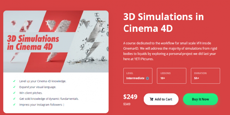 Motion Design School - 3D Simulations in Cinema 4D