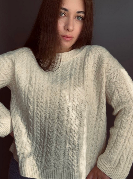 Karina_vyazhet / Карина Шахрай - Джемпер Косички