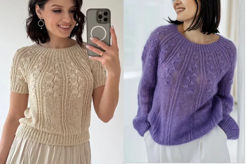 Лариса Попович ― Мастер / la.na.knit - класс #Butterfly_jumper