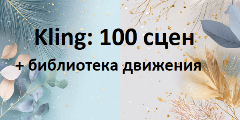 Первый Цифровой - Kling: 100 сцен + библиотека движения