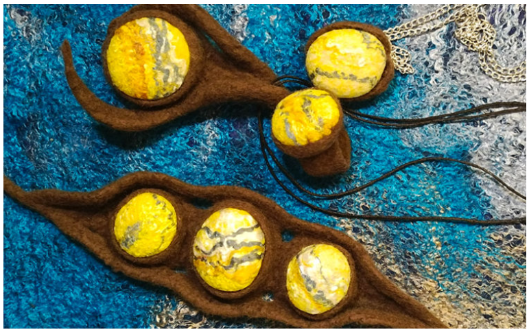 Валяние - Катя Ветрова ― Камни в оправе. Техника создания украшений из войлока