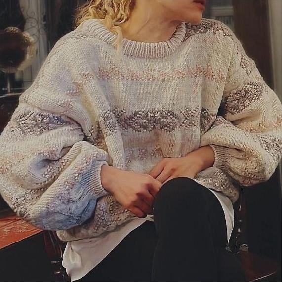 Anne Ventzel → Вязаный спицами сверху теплый свитер / Вяжи.ру - оверсайз Jilli Jumper