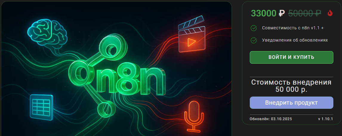 Флагманский шаблон n8n: Автоматизированная AI / n8node - фабрика видеоконтента