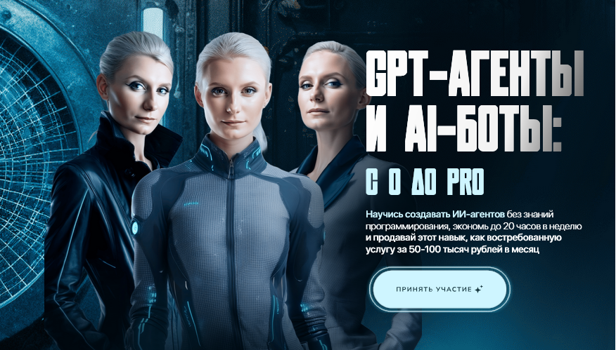 GPT / Ксения Баранова - агенты  и AI-боты: с 0 до pro. Тариф PRO