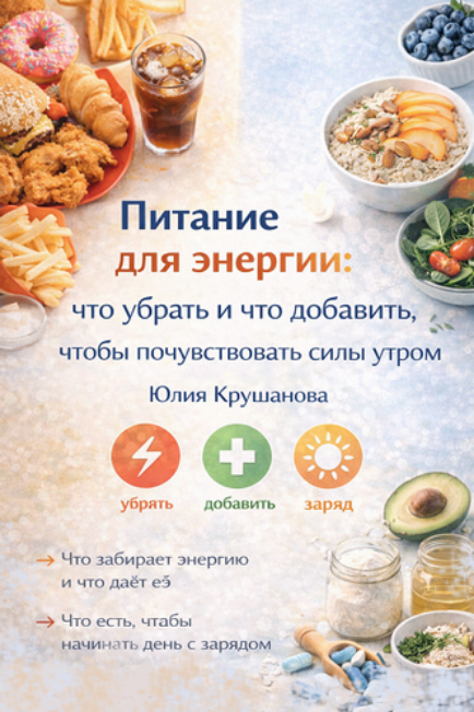 Юлия Крушанова - Питание для энергии: что убрать и что добавить, чтобы почувствовать силы утром (202