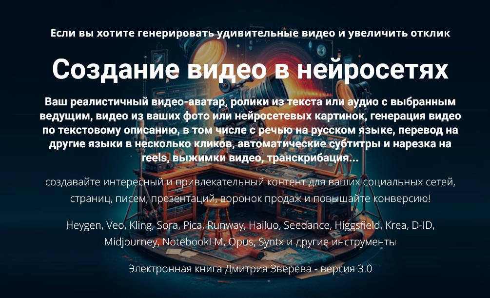 Дмитрий Зверев - Создание видео в нейросетях 3.0