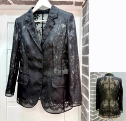 Шитье / Катерина Ковалевская - Жакет из органзы на гипюре