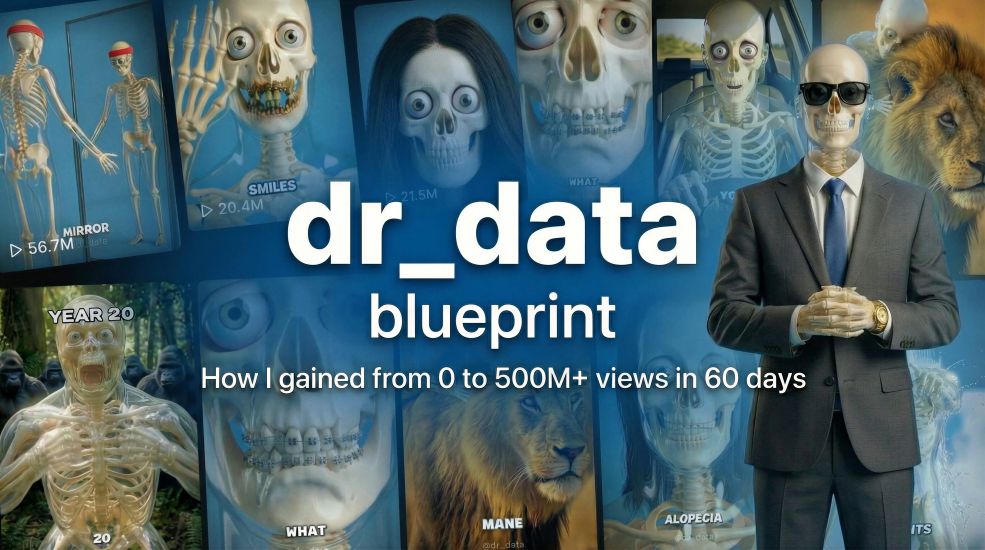 С 0 до 500 миллионов просмотров за 60 дней / DR_Data - схема вирусных AI-видео