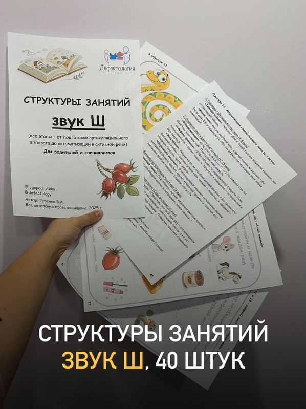 Defectology / Виктория Гуренко - Структуры занятий. Звук Ш