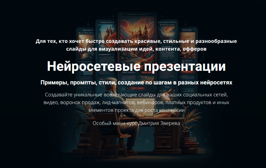 Мини / Дмитрий Зверев - курс по нейросетевым презентациям
