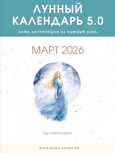 mama.astro - Лунный календарь 5.0. Ваш инструмент на каждый день (Март 2026)