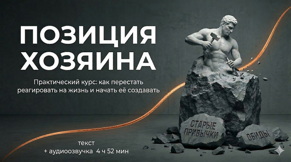 Авторская / Pareto - Позиция Хозяина: как перестать реагировать на жизнь и начать её создавать