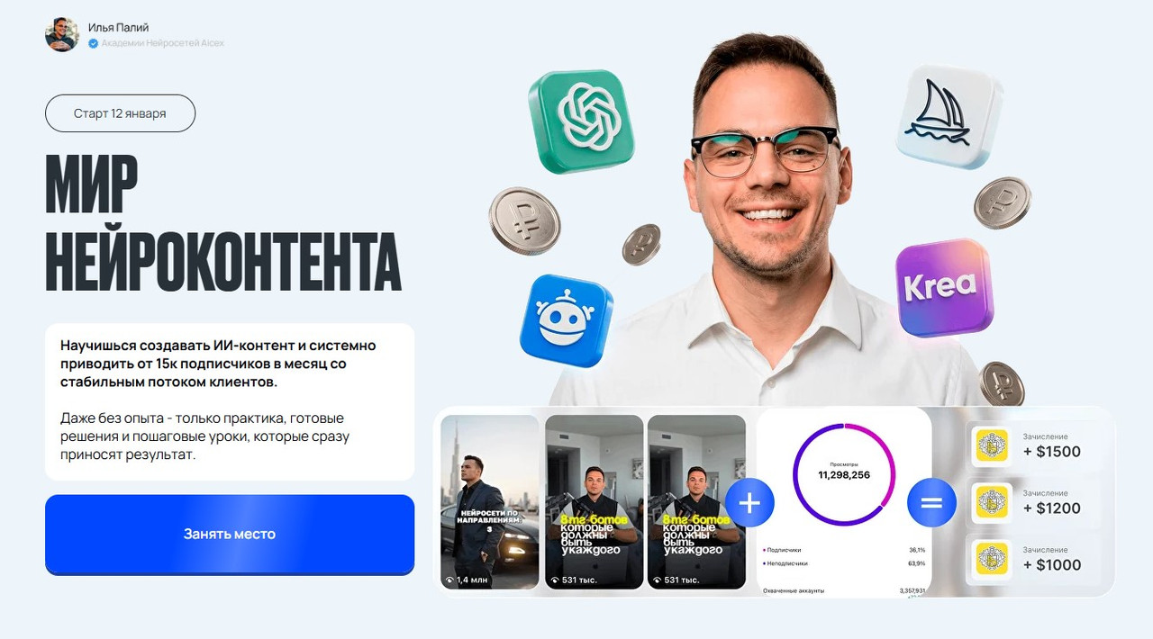 Илья Палий - Мир нейроконтента. Тариф Стандарт